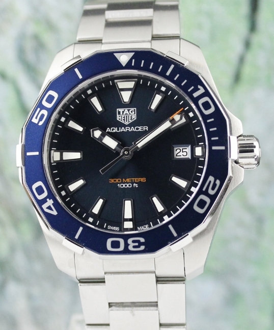 (image for) LIKE NEW UNPOLISHED TAG HEUER AQUARACER WATCH / WAY111C